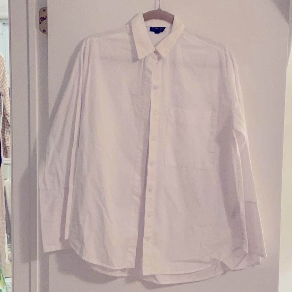 Top Shop Oversized Crisp White Shirt